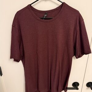Lululemon Athletica Maroon Short Sleeve Tee